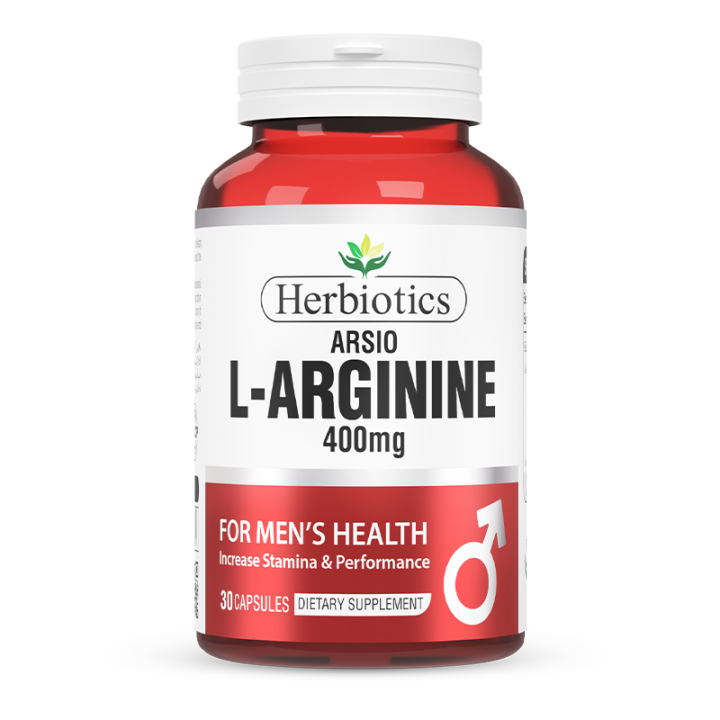 Herbiotics Arsio (L-Arginine 400mg) I Energy, Blood Flow & Men’s Health | Supplement