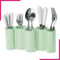 Multipurpose Cutlery Box - Kitchen Accessories Modern Spoon Stand Holder - Dinnerware Plastic Spoon Rest Fork Stand Knife Box - 5 Section Cutlery Holder Plastic Stand. 