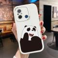 BILI for Redmi 12C 11A Cover Panda And White Bear Lens Protection Soft PU Leather Phone Case. 