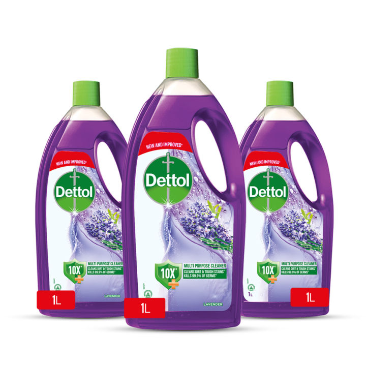 Dettol Floor Cleaner Lavender 1L - Pack of 3