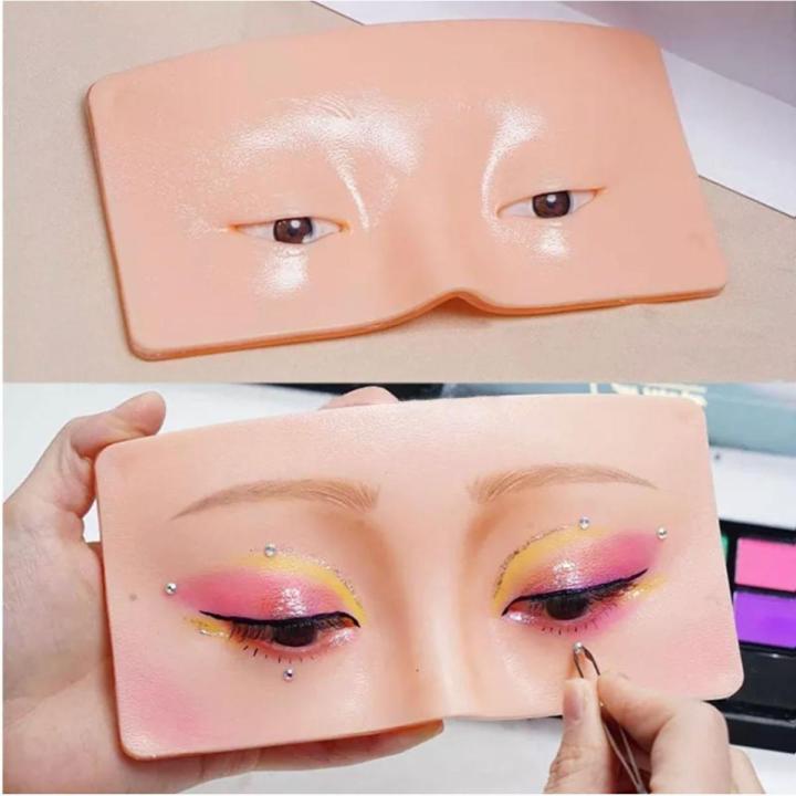 Paractice Board for Fresh Makeup Artists, Plastic Makeup Board for Paractice Eye Face Eyelash Makeup