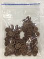 4-hole 100-piece brown buttons pack. 