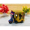 Truck Art Miniature Rickshaw Model | Handcrafted Souvenir. 
