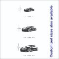 Sports Car Transport Wall Sticker Contour Line design F1 Race Car Extreme sport poster Self-adhesive Home Décor Removable. 