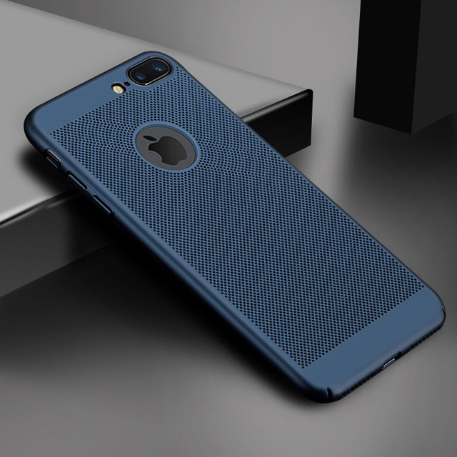 Ultra Slim Phone Case For iPhone 6 6s 7 8 Plus Hollow Heat Dissipation Case Hard PC For iPhone 13 11 12 Pro Max XR X XS MAX SE