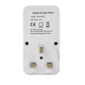 Digital Power Meter Plug-In Socket Electric Wattmeter Energy Monitor Uk Plug. 
