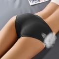 【DM bag factory Store】Seamless High Waist Postpartum Panties Women's Abdomen Hip Lift Briefs Body Shaping Breathable Underwear. 