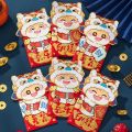 6pcs Creative Cartoon Chinese Snake Year Red Envelopes Traditional Paper 2025 New Year Red Envelopes Hongbao Blessing Money Pockets Spring Festival. 