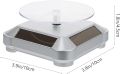 Solar/Battery Powered Rotating Stand Product Display Art Jewellery Exhibition Photography Photography Rotating Display Stand 360 Degree Electric Rotating Product Display Turntable For Video Shooting Display Stand Mirror 360 Degree. 