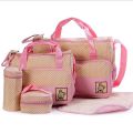 5PCS Set High Quality Tote Baby Shoulder Diaper Bags Durable Nappy Bag Mummy Mother Baby Bag/ baby bags for mom. 