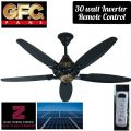 GFC Fan Ceiling 56'' Future Model Black Color Pure Copper Wire. 