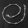 29" Heavy Metal Barbed Wire Wallet Chain Punk Pants Chain Hip Hop Jewelry Maoxiu. 