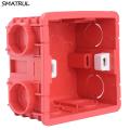 SMATRUL - 86*86mm Wall Switch Box - Socket Bottom Box - Junction Box Single Base - 1/2/3 PC. 
