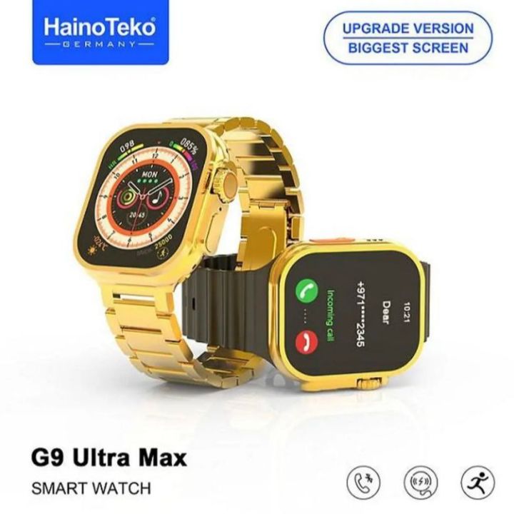 Haino Teko Latest Updated G9 ULTRA MAX Smart Watch (Golden Edition)