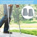 Standard Rubber Tips for Crutches (Baisakhi) and Elbow Stick (Pack of 2). 