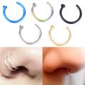 Medical Nostril Titanium Nose Hoop NoAse Rings Clip On Nose Ring Body Piercing Piercing Jewelry For Women. 