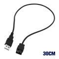 30/50/100CM 3/4 Pin Fan To USB Adapter Cable Computer Pc Fan Power Adapter Cable Maoxiu. 