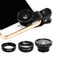 【3C VictoryEagle Store】3in1 Wide Macro Fisheye Lens Camera Mobile Phone Fish Eye Lenses For Gionee S8 Steel 2 S9 S10 M6S Plus A1 A1 X1s. 