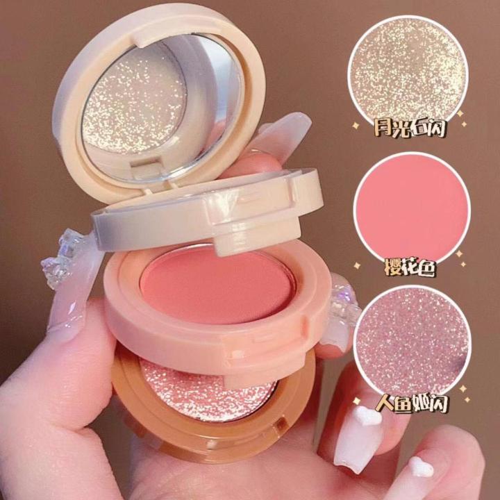 Professional Shiny Makeup Blusher Highlighter Palette Kit  -  XiXi