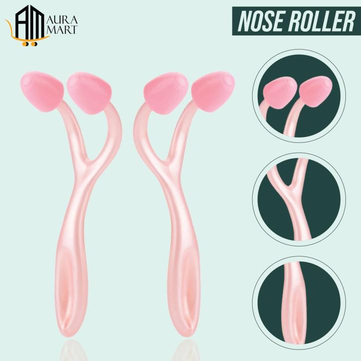Nose Roller, Straight Nose Massager, Nose Shaping Roller, Nose Slimmer, Salon Beauty Clip Nose Slimmer, Nose Shaping Clip, Nose-lift Massage & Relaxation Massager by Aura Mart