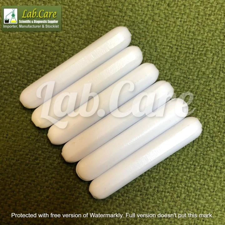 8X35 mm Magnetic Stir Bar PTFE Magnetic Stirrer Mixer Stir Bars High Magnetism Teflon Coated Stirrer Rod - Magnetic Beats plain - Spin bar Teflon Octagon Magnetic Stirring Bar: 8x35 mm, White
