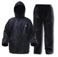 Black & Blue Men's Waterproof Rain coat |Rain Suit with Hood & Carry Bag for Bikers Free Size Fits from M to XXL. 