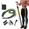 11Pcs Power Resistance Bands Yoga Pilates Crossfit Fitness Equipment Elastic Pull Rope Workout Latex Tube Set Exercise Band Body Fitness Band set Gym Yoga Fitness Elastic Training Bands Pilates Home Gym Tubes Door Hanger. 