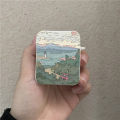 【Buried Buzie】INS Korean Anime Sunset Scenery Print Earphone Case For Airpods 1 2 3 Pro Wireless Headphone Cover For Air Pods Pro2 Accessories. 
