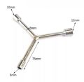 Y Shape Socket Wrench Hexagon Spanner Repair Hand Tool 8mm, 10mm, 12mm, 3 Way Y Shape Socket Wrench. 