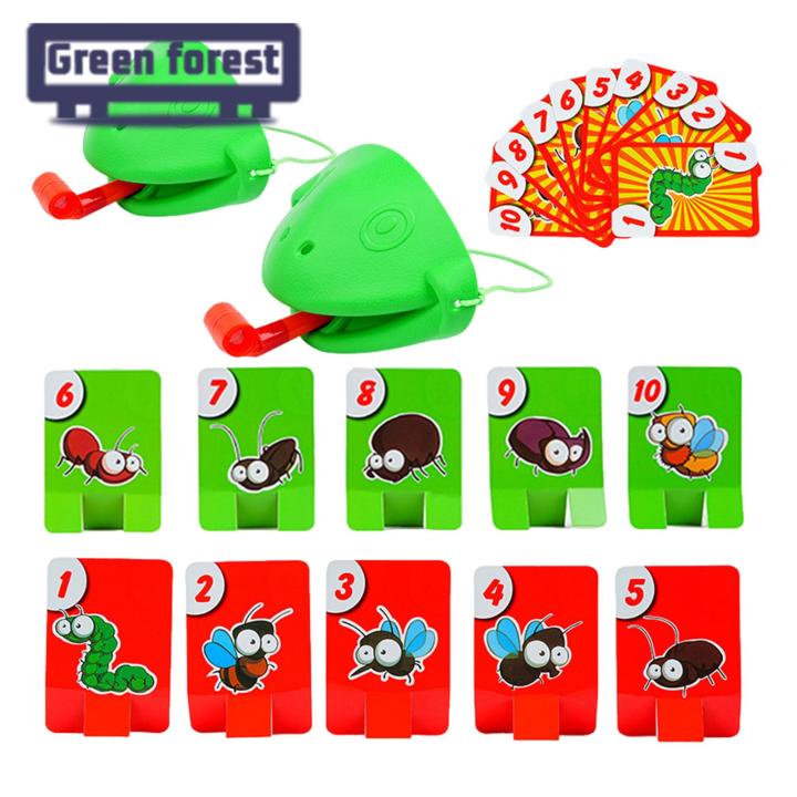 Chameleon Tongue Game Fun Licking Frog Tongue Game for Kids Interactive Chameleon Tongue Board Game for Boys Girls Perfect Toddler Gift Set Licking Animal Tongue Game