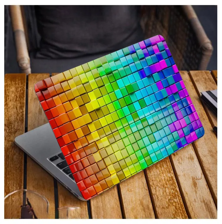 Colorful%203d%20Cubes%20Laptop%20Back%20Skin%20Vinyl%20Stickers%20Decal%20for%2013%2014%2015%2015.6%20inches%20Laptop%20-%20Image%202