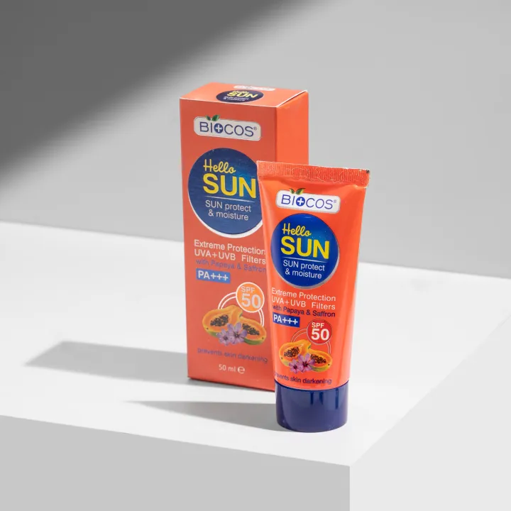 Biocos%20Sun%20Protection%20&%20Moisture%20Cream%20SPF%2050%20%7C%20Non-Comedogenic%20Sunscreen%20for%20Sensitive%20Skin%20%7C%20Aloe%20Vera,%20Papaya,%20Vitamin%20E,%20&%20Saffron%20for%20Hydration%20&%20UVA/UVB%20Protection%20-%2050gm%20-%20Image%202