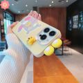 Cute Strawberry Bear Lotso Case For Redmi 12 13C 9 10C 12C A1 10A 9C 9A 10 9T Note 10 10s 8 12 9 11 13 11s Pro Poco M3 C55 C65 Pro Luxury Bracelet Cartoon Winnie DIY 3D Doll Case. 