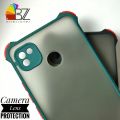 Tecno Pop 4 LTE Shockproof Armor Case Matte Translucent Hybrid Back Cover with Camera Protection. 