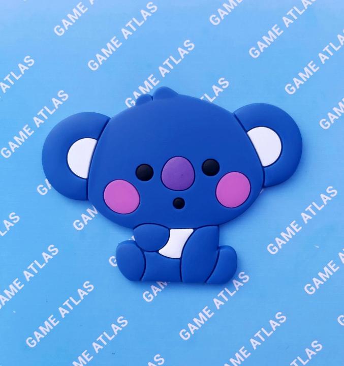 BTS PopSocket BT21 Characters Cartoon Grip and Stand for Mobile Phones and Tablets, 1 Piece