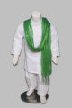 Shalwar kameez for boys-Fabric Soft Cotton Kurta Shalwar-(WHITE CHICKEN) Kids Fashion Age- 1 To 12 Years-Best Premium Quality-with Green Dupatta-1 YEARS TO 12 YEARS. 