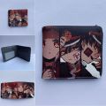 Anime Toilet-Bound Hanako-kun Cartoon Short Wallet With Card Holder Coin Pocket Men Purs. 