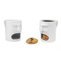 Ceramic Coffee Mug Stylish Ceramic Tea Cup with Biscuit Holder Creative Face Shape Water Cup for Home Office Buy Cute Ceramic Mug. 