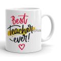 Best Teacher Ever Printed Mugs Coffee Tea Customized Cute Mug. 
