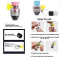 Filter Faucet, Water Filter Faucet for Kitchen Sink, Activated Carbon Water Purification Faucet Mount Filters.. 