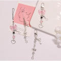 Cute  Charm Trendy Bow Kawaii Keychain Pendant Heart Y2K Bag Chain for For Girls For Women For Teens Gift  Use. 