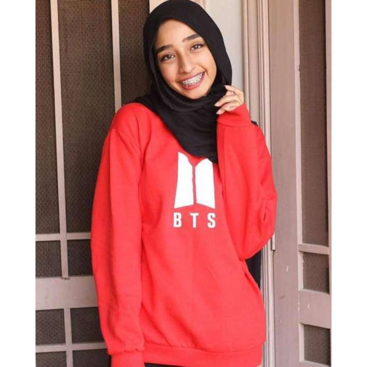 HOME SHOPPING 3 GARMENTS BTS Printed Fleece Sweatshirt For womens