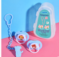 Baby Pacifier Set Silicone Nipples Chain Combination Baby Sleeping Pacifiers With Storage Box. 