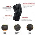 Elastic Knee Wrap Pressurized Extra-Long Compression Bandages for Men and Women to Support Legs, Stable ligaments, Plantar Fasciitis, Joint Pain, Strain, Squatting, Running, Tennis, Basketball,Football (Pack of 2). 