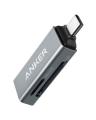 Anker SD Card Reader, 2-in-1 USB C Memory Card Reader for SDXC, SDHC, SD, MMC, RS-MMC, Micro SDXC, Micro SD, Micro SDHC Card, and UHS-I Cards. 