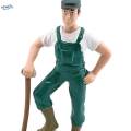 3 x 2-4pack Farmer People Figures Realistic Farm Keeper Figurines for Reward Gift 3 Pcs. 