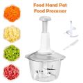 FOOD Hand Pat Manual Food Processor Chopper Cutter. 