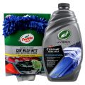 TURTLE WAX - BUNDLE OFFER - HYBRID SOLUTIONS CERAMIC WASH & WAX - 1.42 LITERS , MICROFIBRE SCRATCH FREE CAR WASH MITT. 