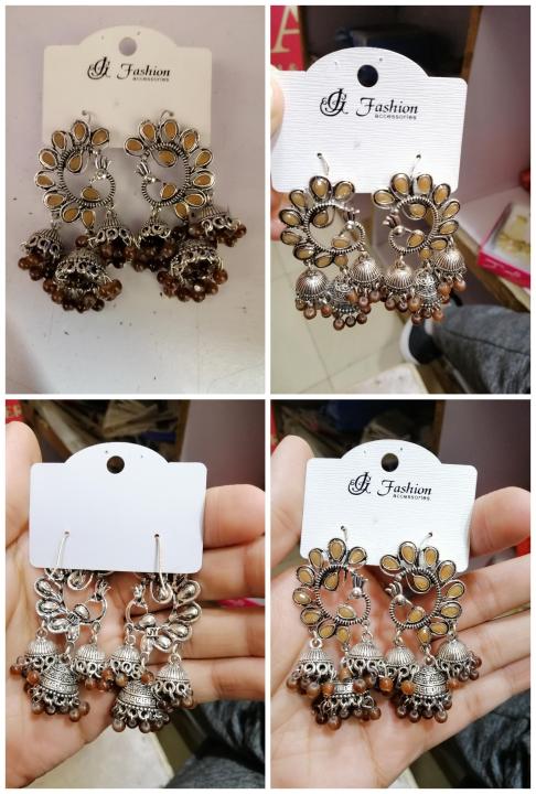 Indian jhumka earings