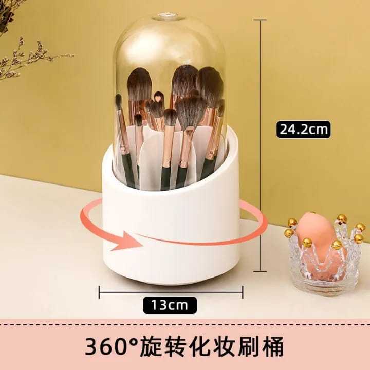 360%C2%B0%20Degree%20Rotating%20Makeup%20Brush%20Holder%20with%20Dustproof%20Lid%20%7C%20Cosmetic%20Brush%20Case%20%7C%20Countertop%20Brushes%20Holder%20-%20Image%203